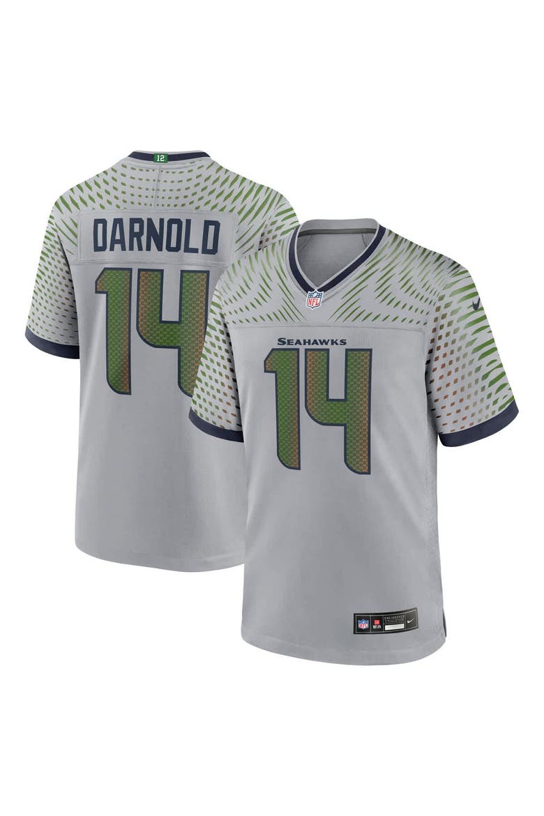 Men's Nike Sam Darnold Wolf Gray Seattle Seahawks 2025 Rivalries
