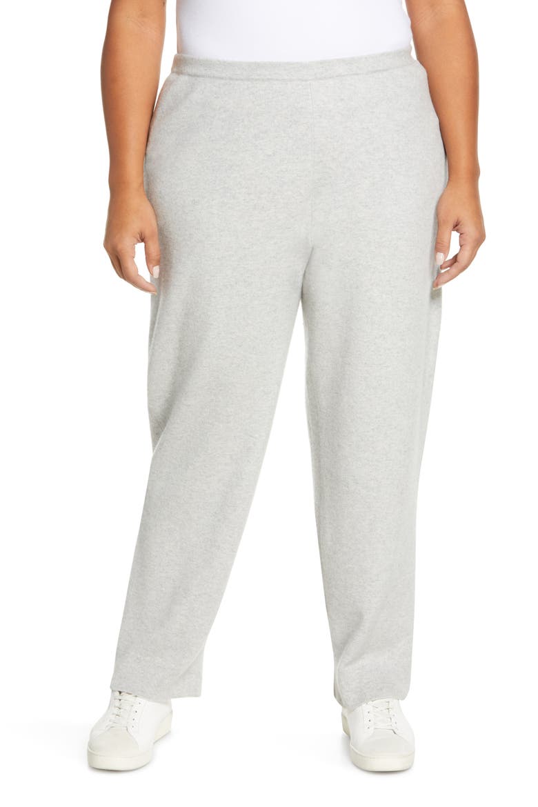 Slim Fit Cashmere Pants, Main, color, HEATHER GREY