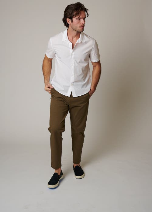 Leisure Lab Stretch Cotton Chino Pant In Kelp