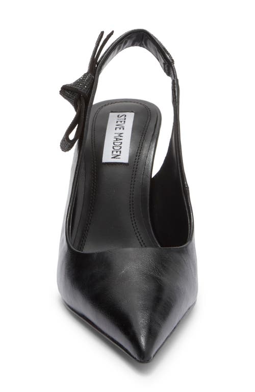 Steve Madden Stefani Metallic Slingback Pump In Black