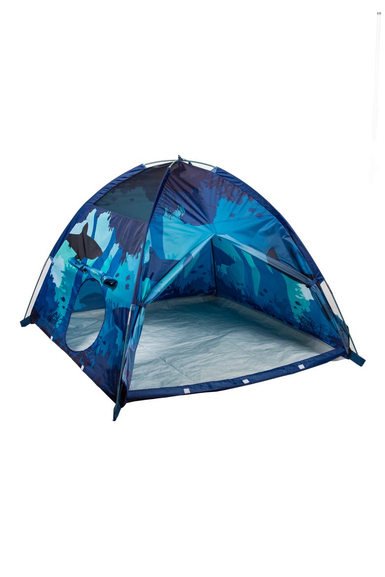 Shark Cove Play Tent, Alternate, color, BLUE