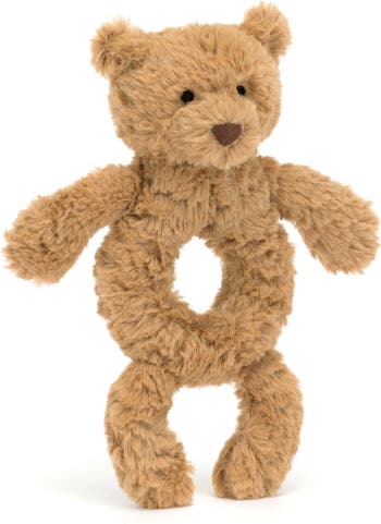 Jellycat Bartholomew Bear Ring Rattle Jellycat Bartholomew Bear Ring Rattle