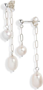 Set & Stones Maryn Freshwater Pearl Front/Back Earrings