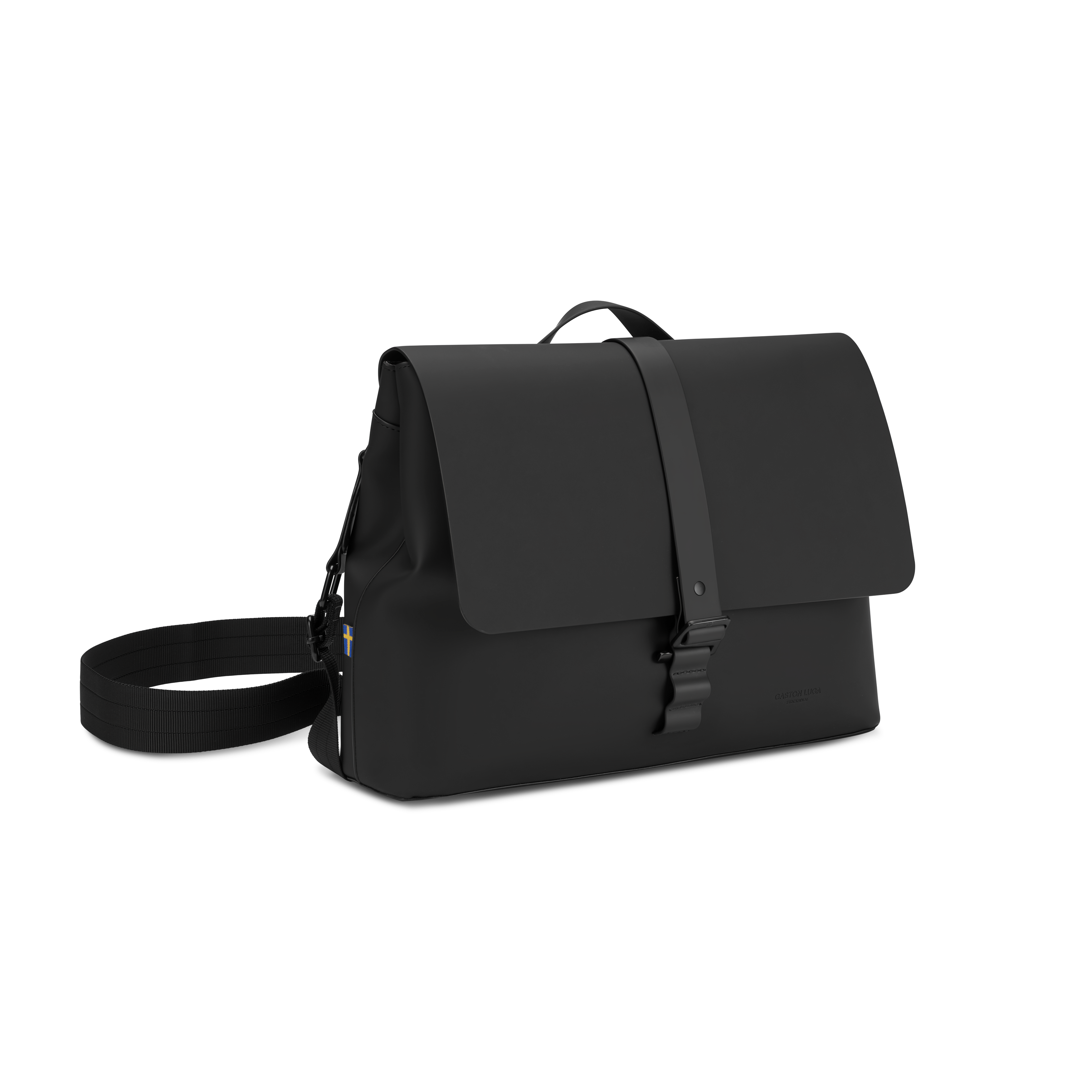 Gaston Luga Spläsh Crossbody Large 14", Alternate, color, Black