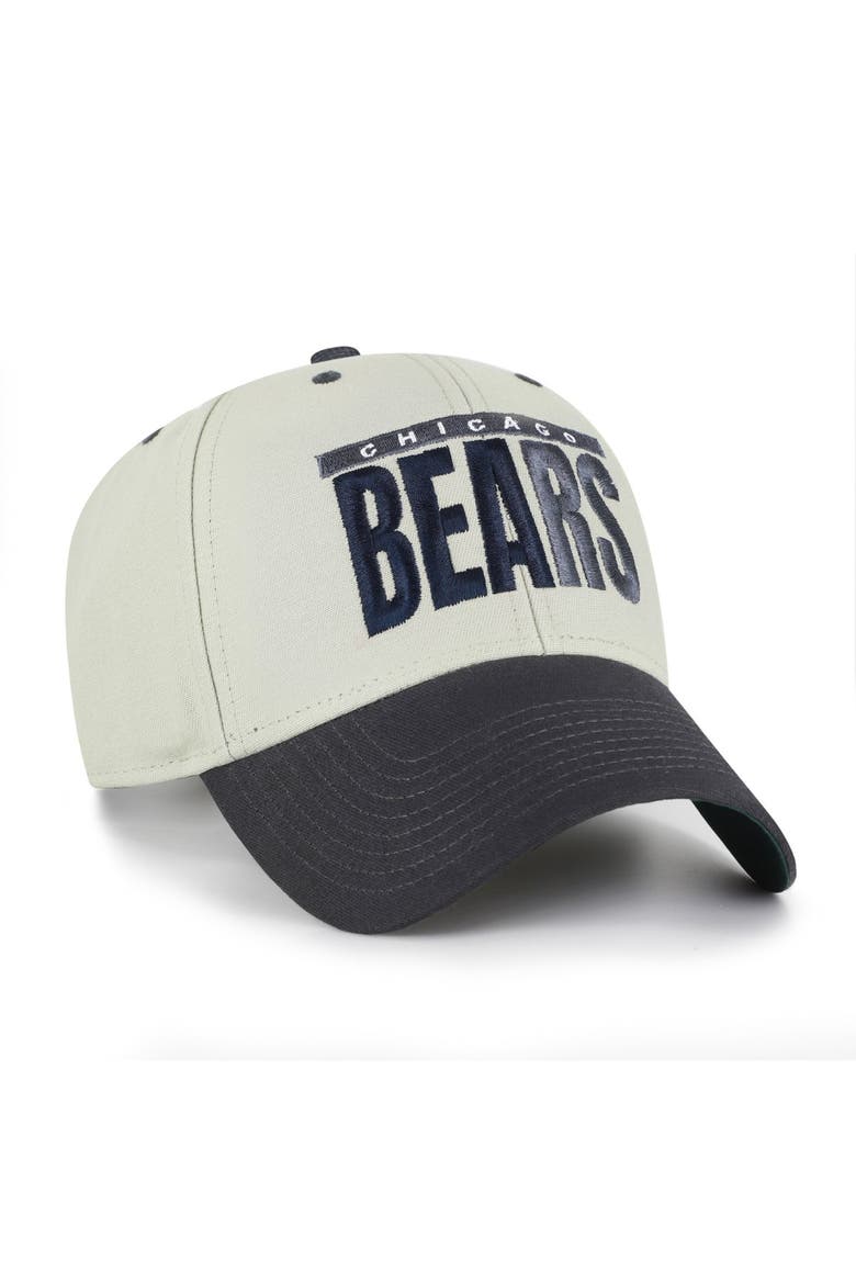Men's '47  Gray/Black Chicago Bears Half Block Text MVP Adjustable Hat, Alternate, color, Gray