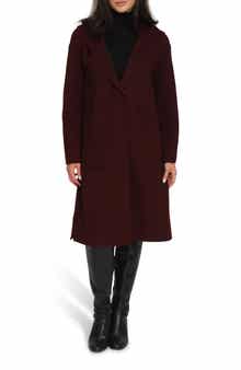 Walk This Way Oversized Hooded Wool Blend Coat