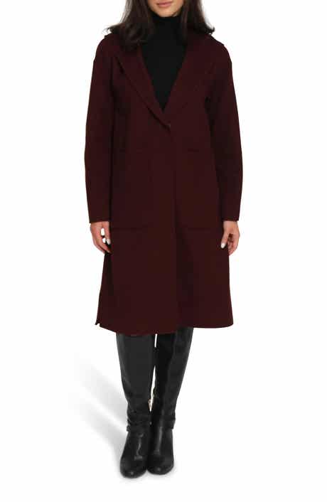 Walk This Way Oversized Hooded Wool Blend Coat