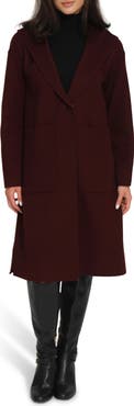 Belle & Bloom Walk This Way Oversized Hooded Wool Blend Coat