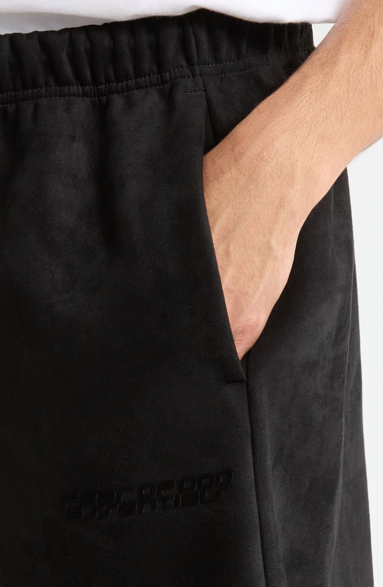 Fear of God Essentials Relaxed Fleece Sweat Shorts, Alternate, color, Vintage Black