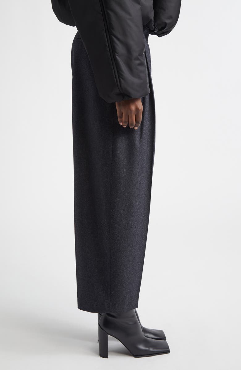 Alaïa Tailored Wool Trousers, Alternate, color, Anthracite