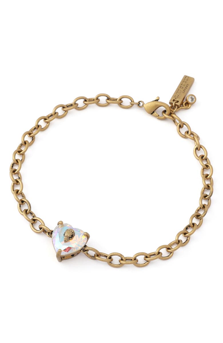 Kurt Geiger London Crystal Heart Bracelet, Alternate, color, Crystal Abalone