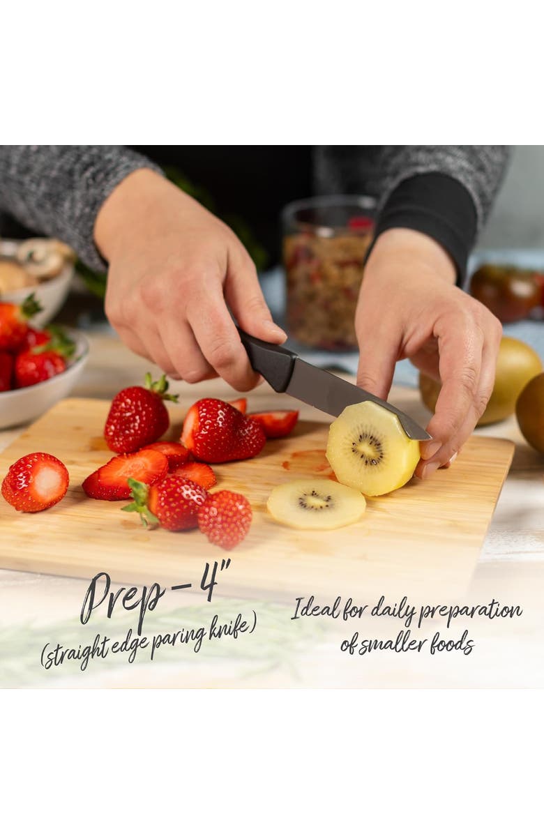 Kuhn Rikon ICED Paring Knife 3.5-Inch, Ice Hardened German Stainless Blade, Alternate, color, Black