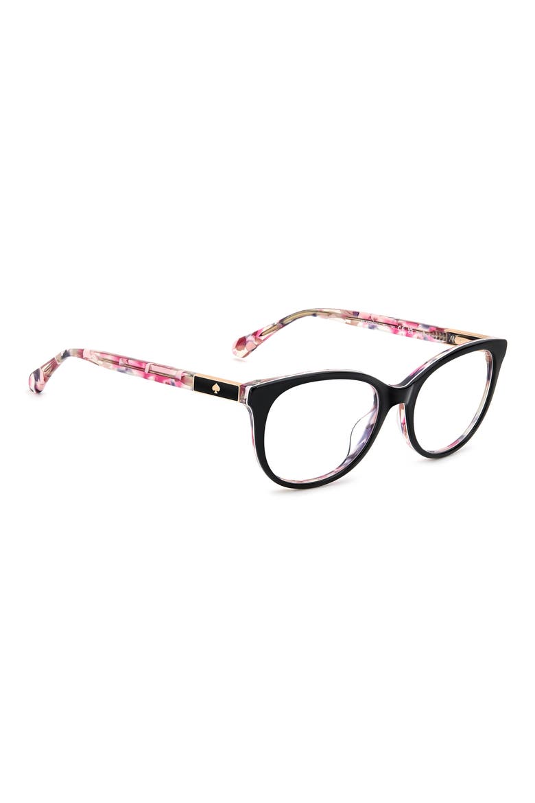 joshann 52mm oval optical glasses, Alternate, color, BLACK