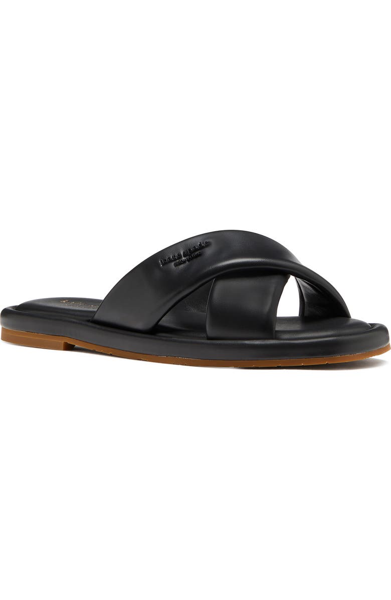 Kate Spade New York rio slide sandal, Main, color, Black