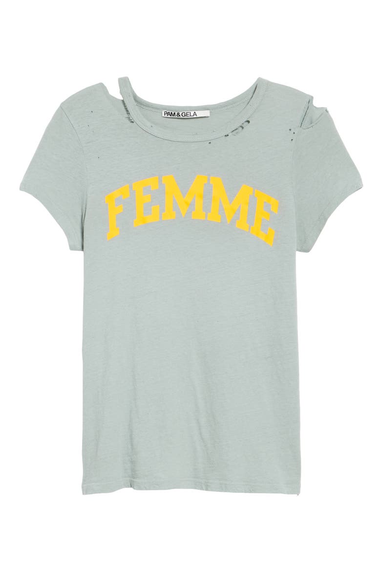 Femme Tee, Alternate, color, MINT