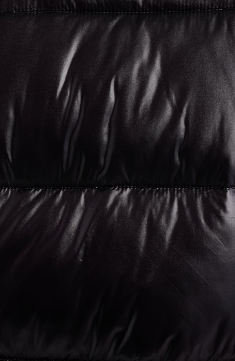 BCBG Missy Nylon Puffer Coat, Alternate, color, Black