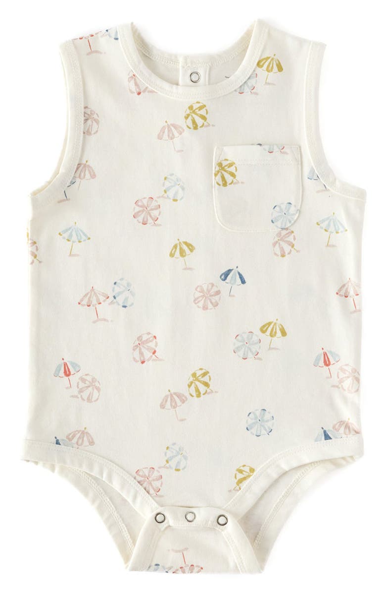 Pehr Organic Cotton Tank Bodysuit, Main, color, 