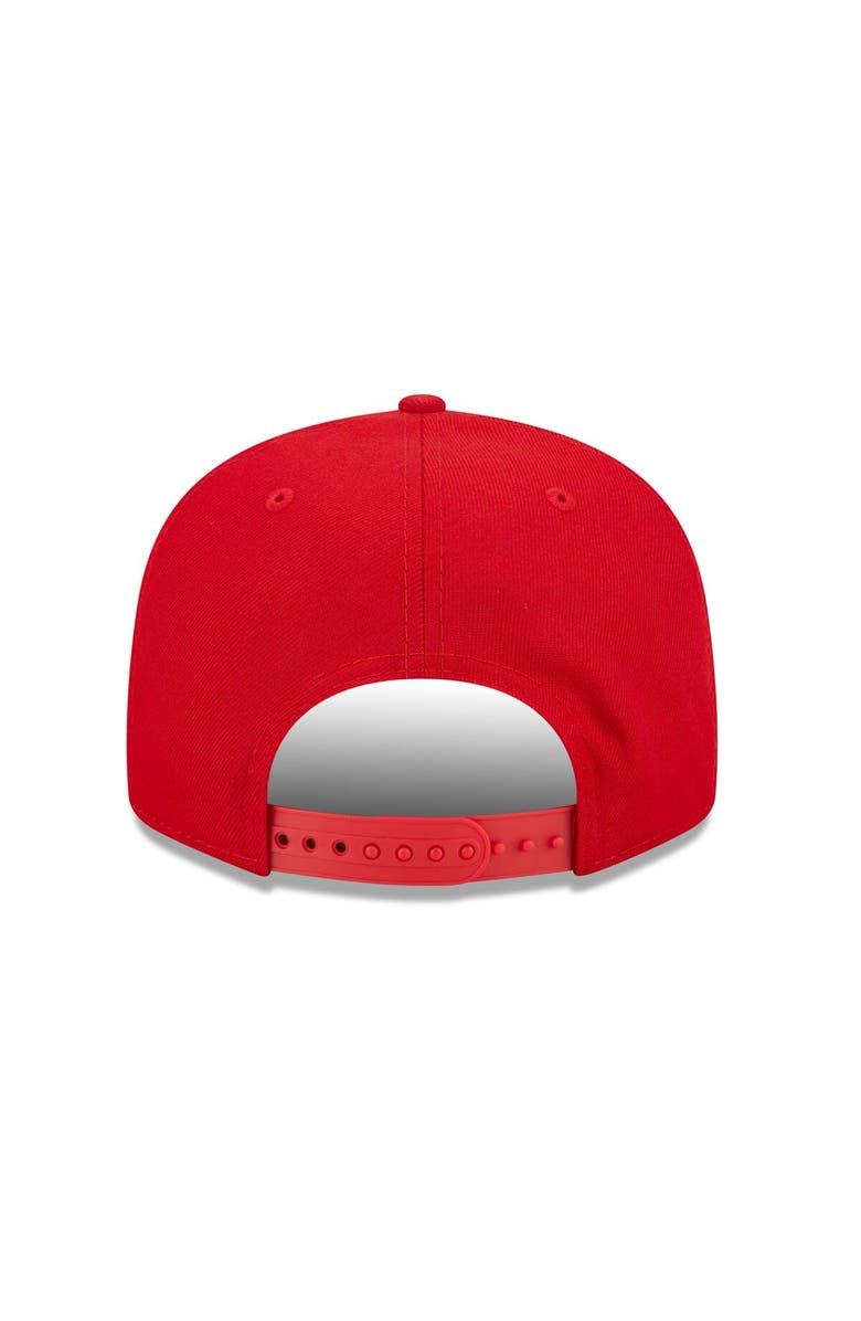 New Era Men's New Era Scarlet San Francisco 49ers Script 9FIFTY Snapback Hat, Alternate, color,