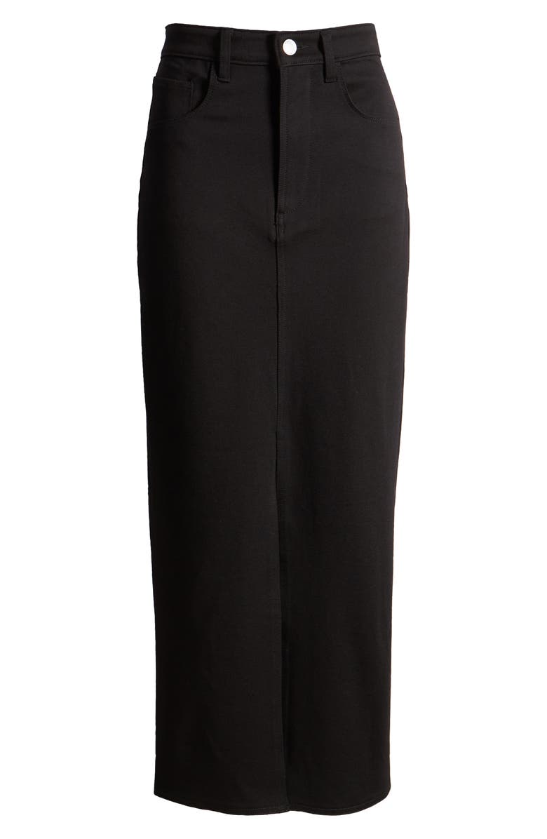 BLANKNYC Slit Front Ponte Maxi Skirt, Alternate, color,
