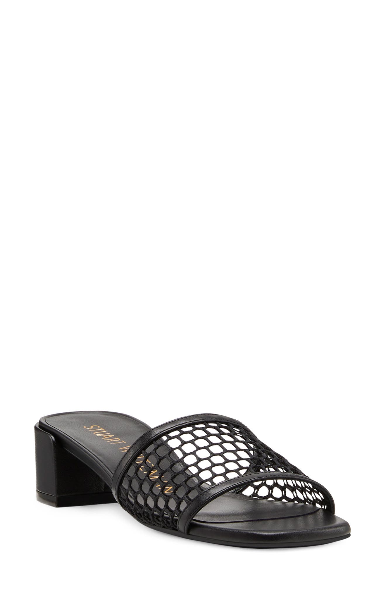 Stuart Weitzman Cayman 35 Block Slide Sandal, Main, color, 