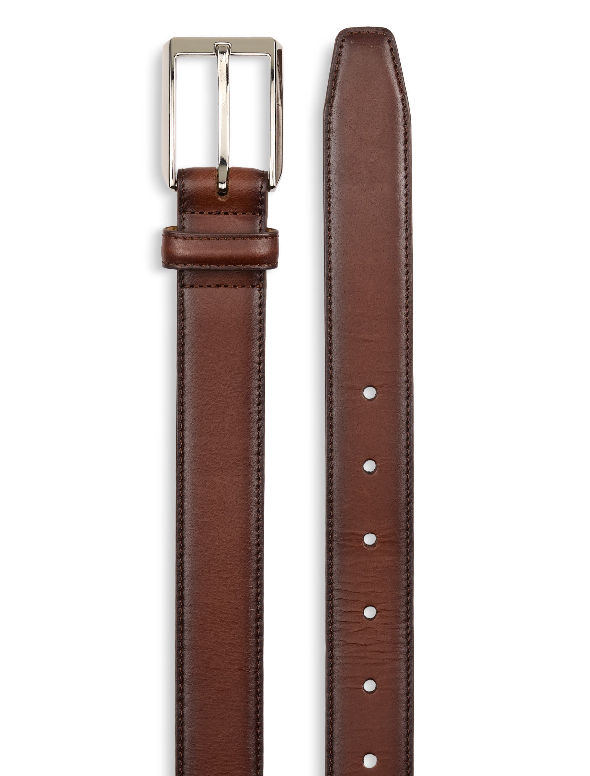 Oak Hill by DXL Big & Tall Burnished Edge Belt (Men) | Nordstrom