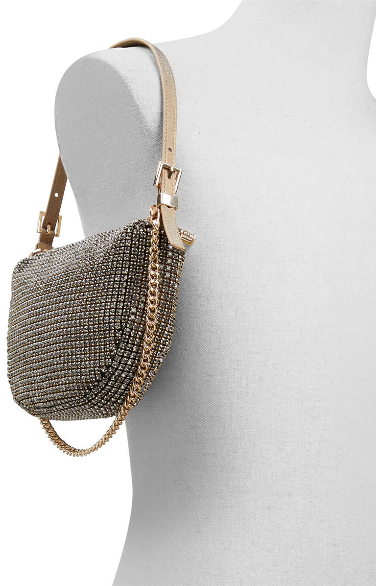 ALDO Mistylax Crystal Shoulder Bag, Alternate, color,