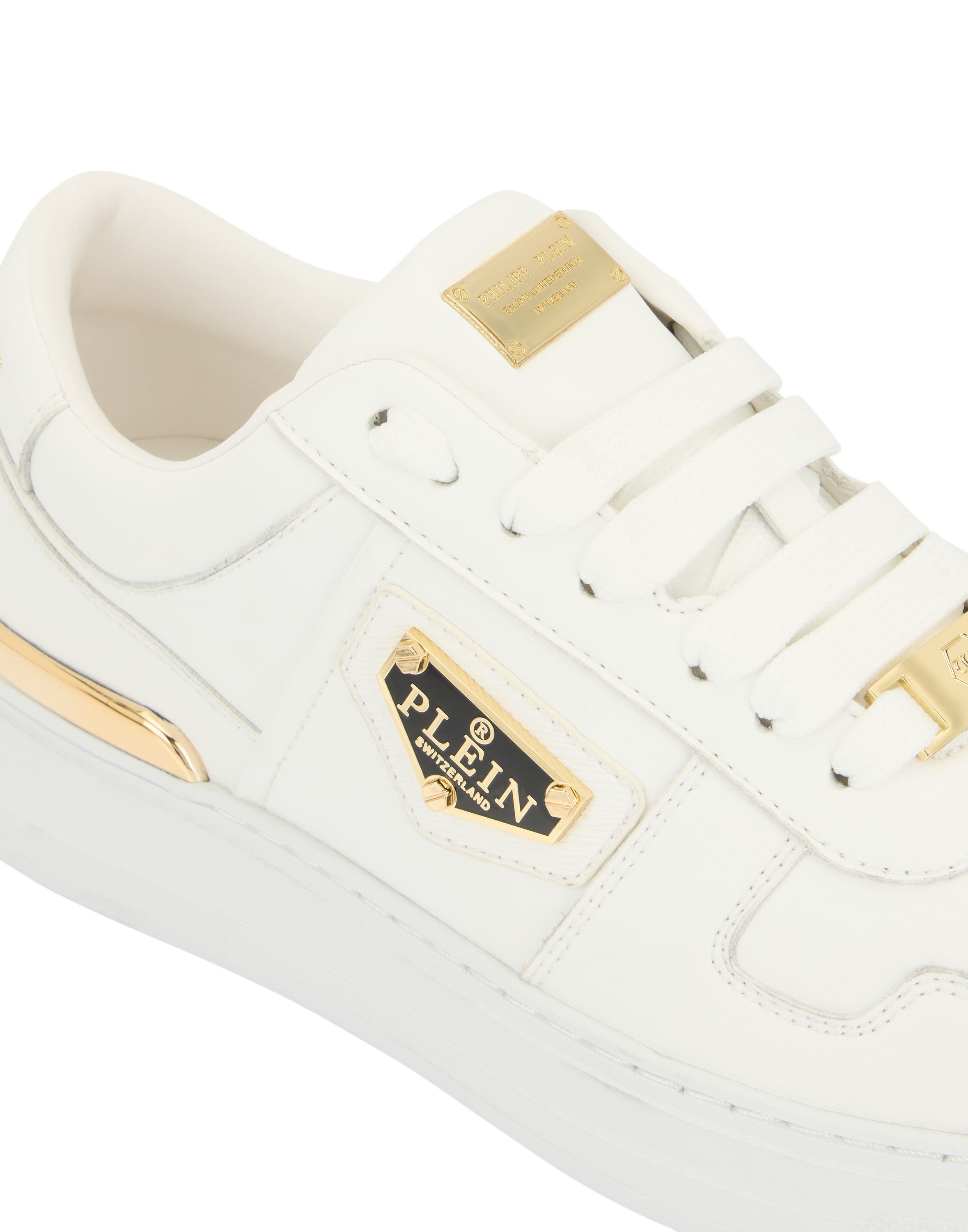 Low-Top Sneakers Carson Women, Alternate, color, white/lightgold