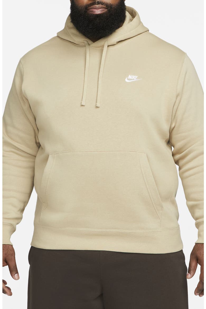 Sportswear Club Hoodie, Alternate, color, LIMESTONE/ LIMESTONE/ WHITE