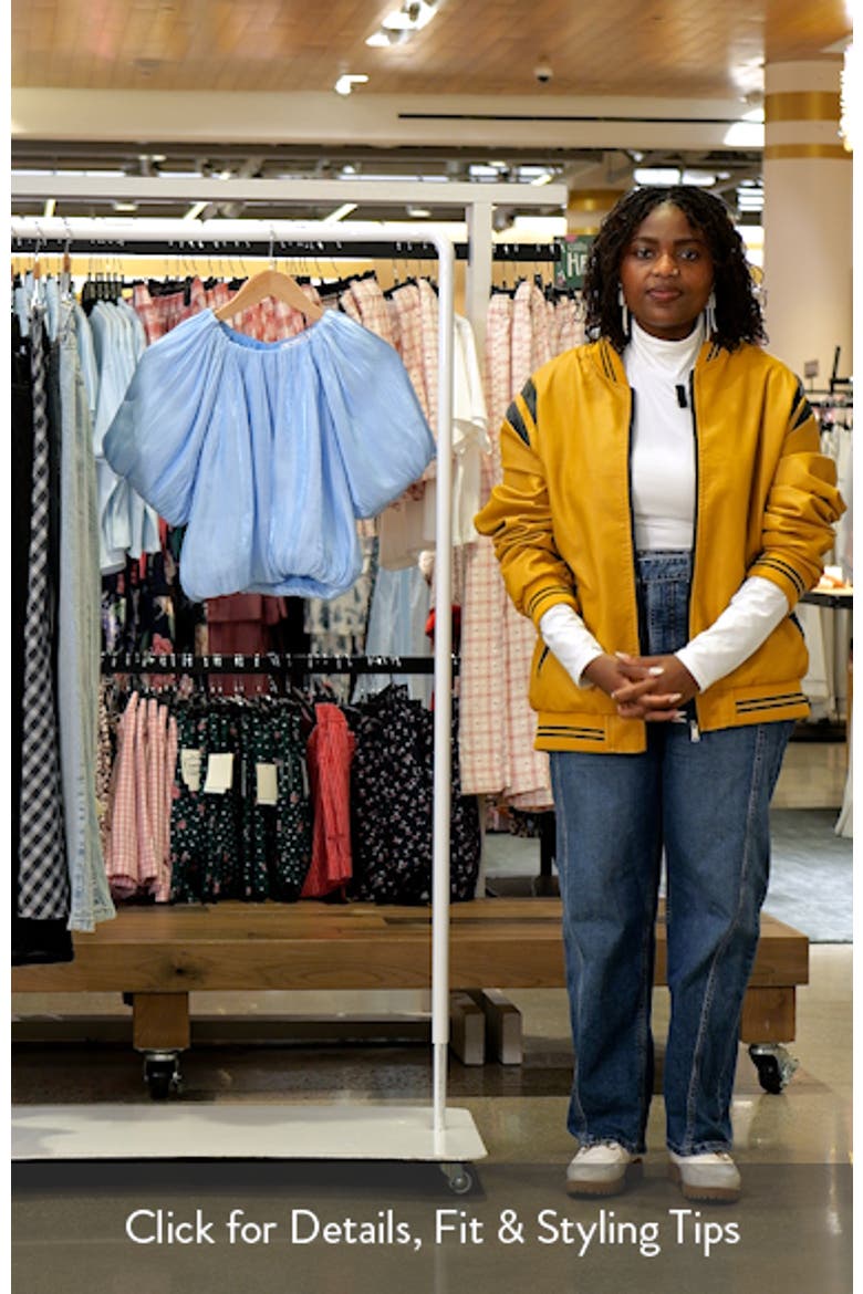 Sheen Effect Blouson Top video
