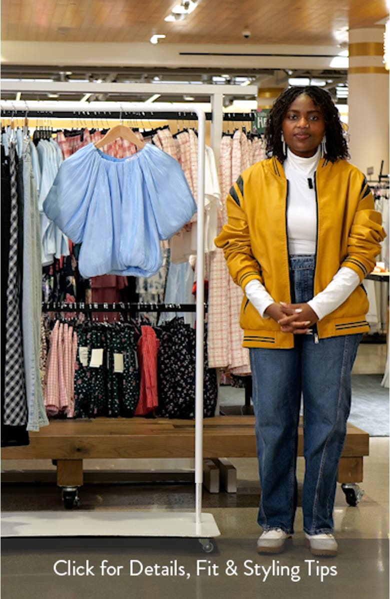 Sheen Effect Blouson Top, sales video thumbnail