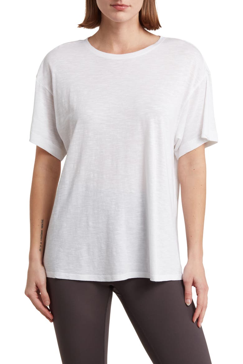 Easy Day Slub T-Shirt, Main, color, WHITE