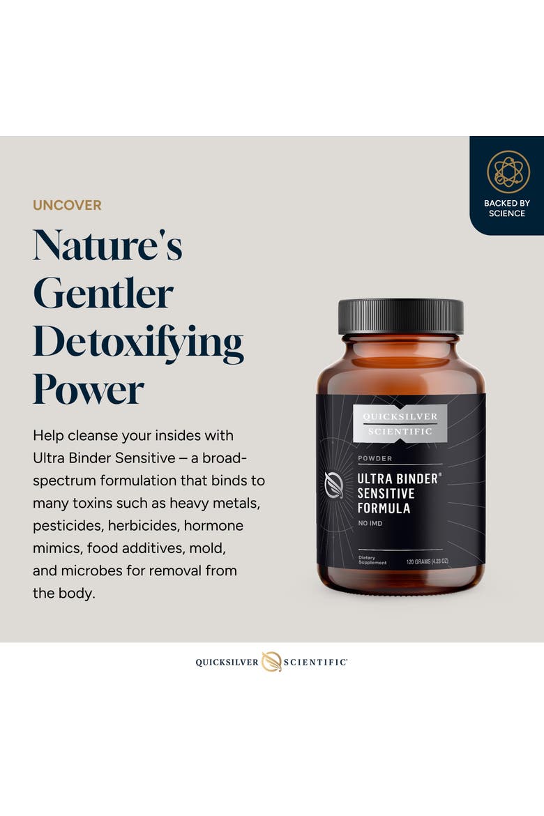 Ultra Binder Sensitive Formula Gentle Gut Detox Powder, Alternate, color, None