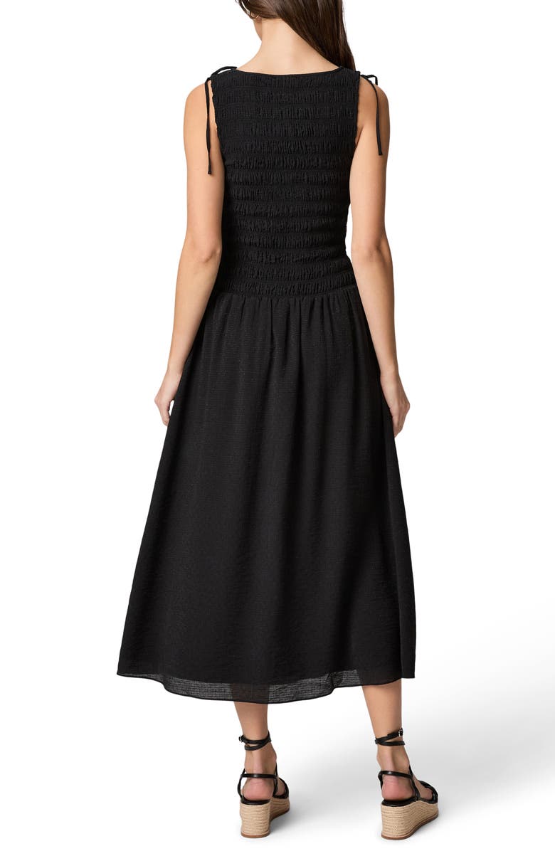 PAIGE Sebastian Smock Sundress, Alternate, color, Black