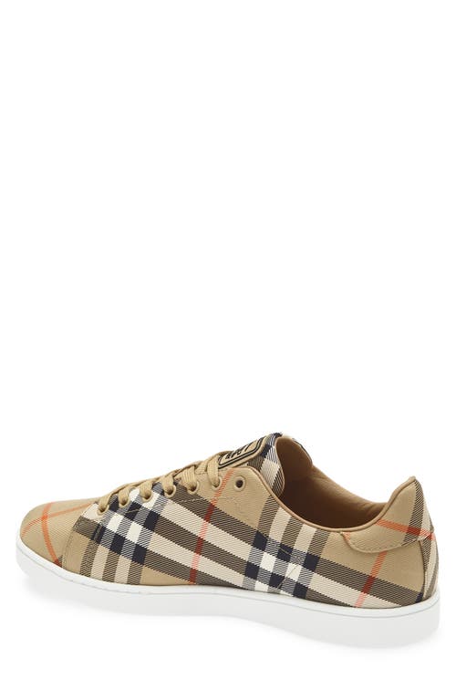 Burberry Multicolor Polyamide Low Top Sneakers In Brown