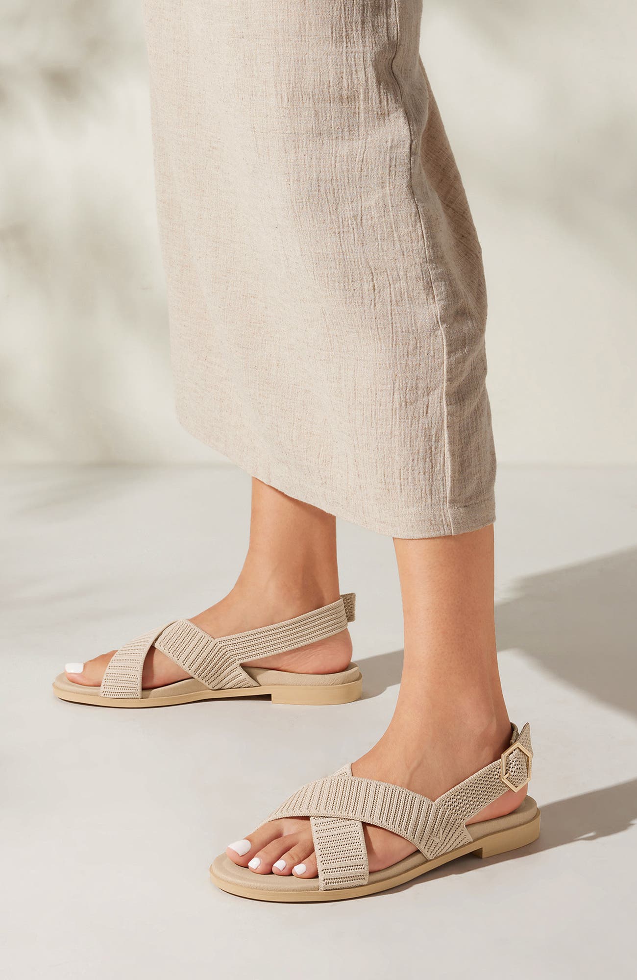 VIVAIA Arch Pro AdaptAll Sandals, Alternate, color, Almond