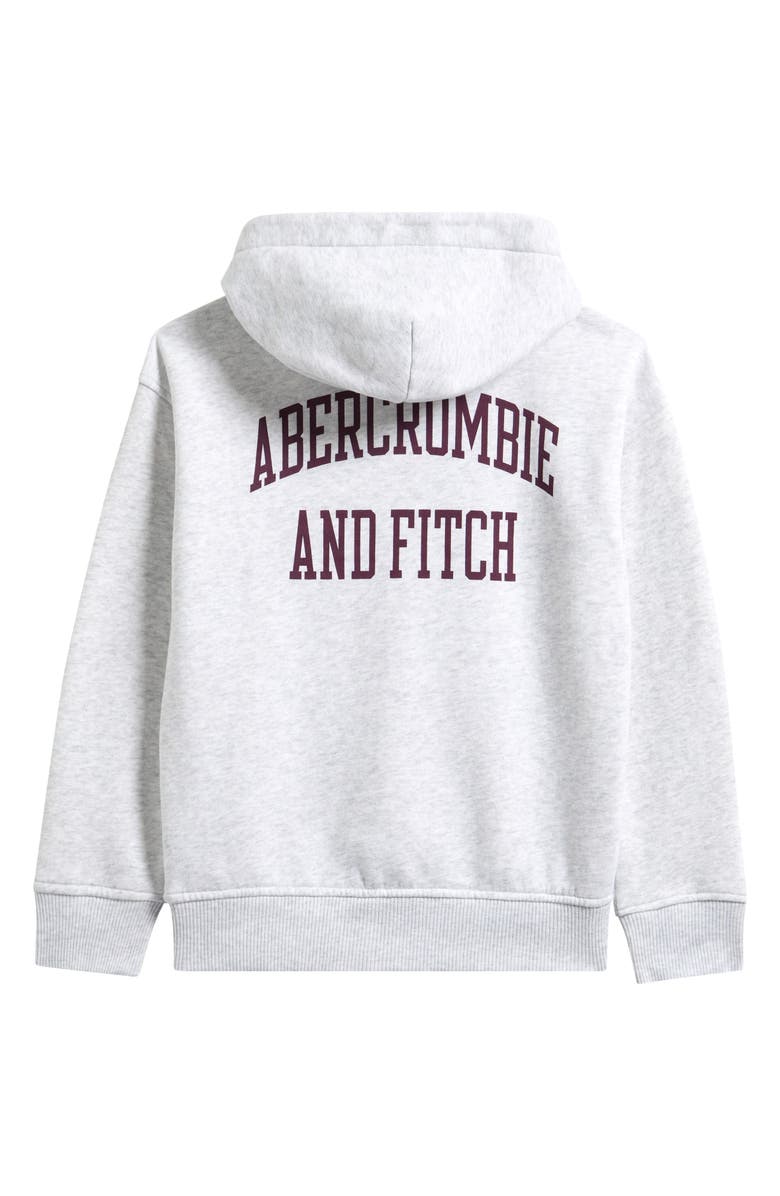 abercrombie kids Kids' Cotton Blend Hoodie, Alternate, color, Light Grey Heather