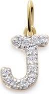 Monica Vinader Lab Grown Diamond Initial Pendant Charm