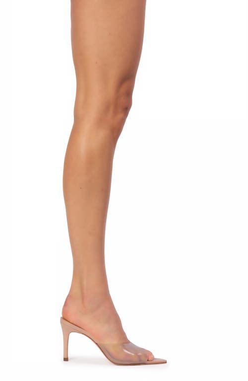Black Suede Studio Belle Open Toe Pump In Old Rose Pvc