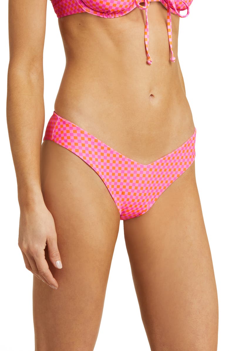 Kulani Kinis V-Cheeky Bikini Bottoms, Alternate, color, Pinky Promise