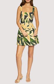 Lost + Wander Palm Serenade Cotton Minidress