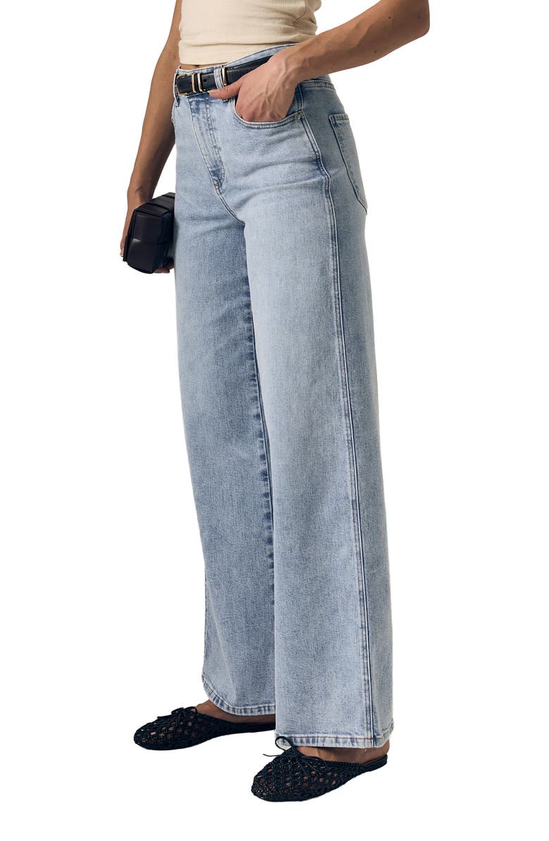 LE JEAN Juliette High Waist Wide Leg Jeans, Alternate, color, American Beauty