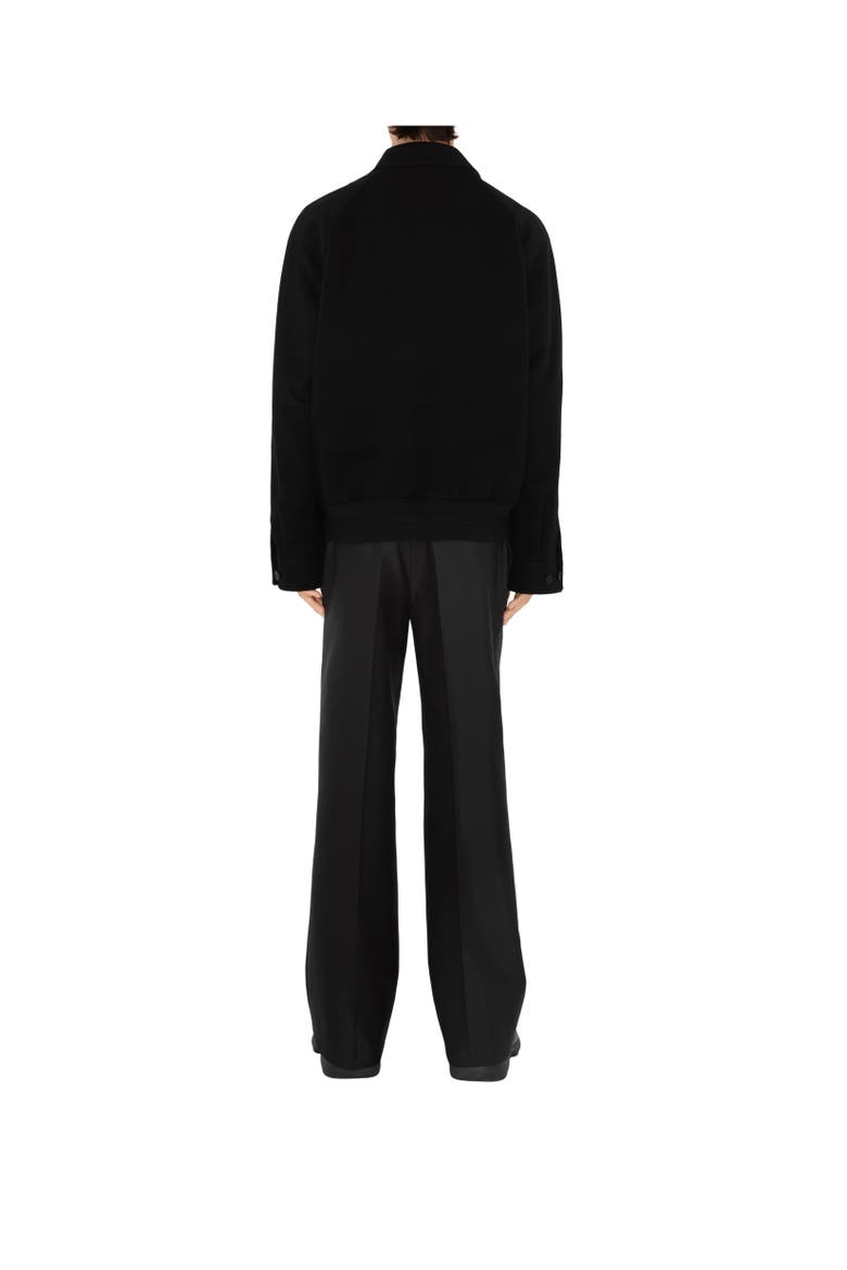 Cashmere Harrington Jacket, Alternate, color, Black