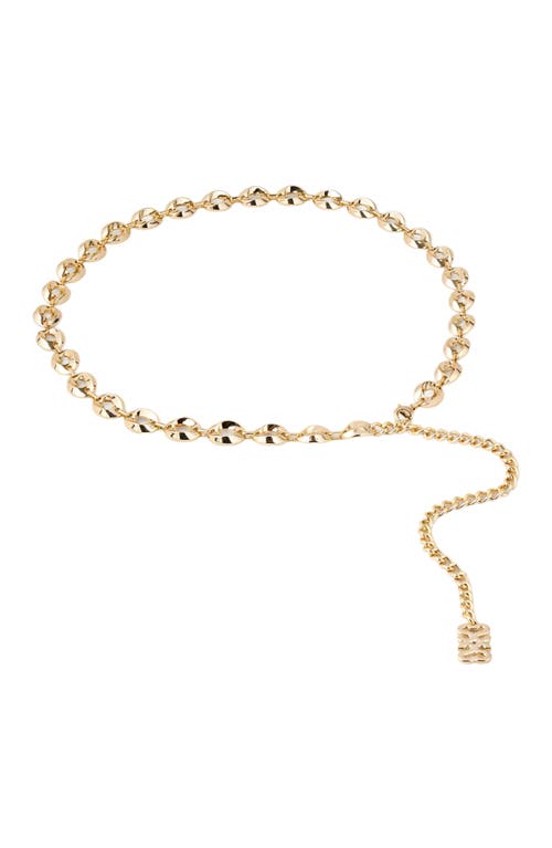 Sandro Womens Embellished Chain Belt Naturels In Gold