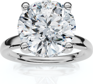 Bliss Diamond Certified 3 1/10Ct Hidden Halo Diamond Engagement Ring 14k Gold Lab Grown