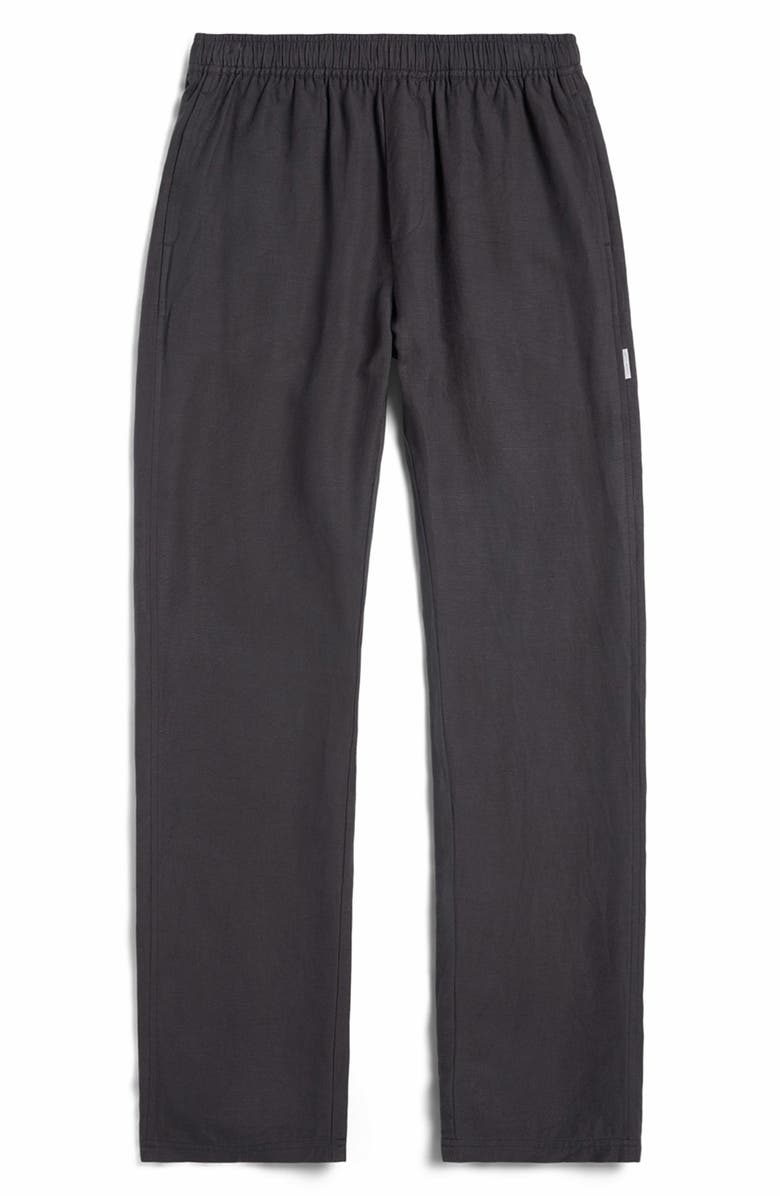 AUTO-REPLY<sup>™</sup> Linen Blend Drawstring Pants, Main, color, Granite/ Gray