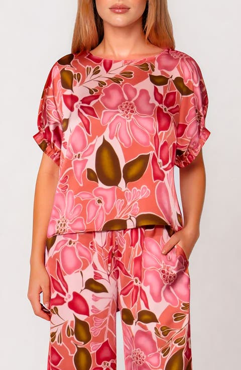 Print Satin Top