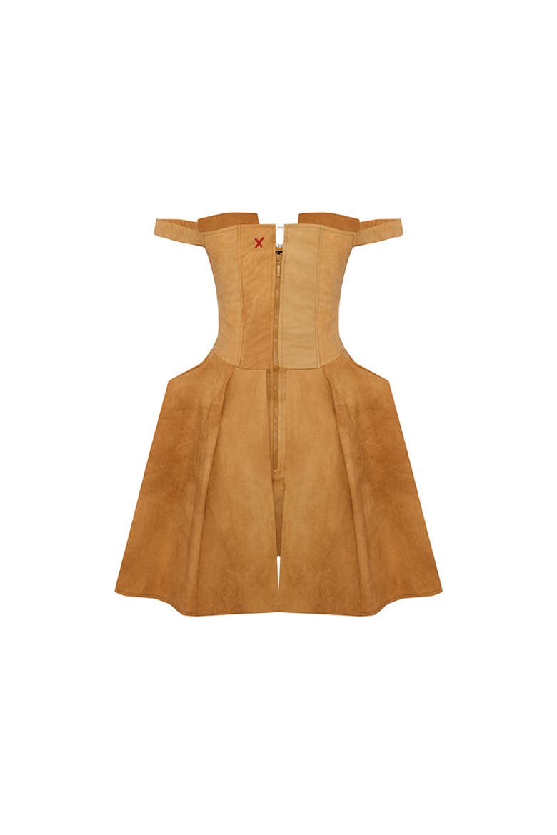 Corset Dress, Alternate, color, ORANGE