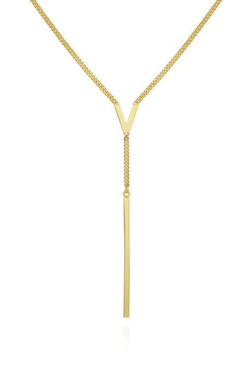 V Lariat Necklace