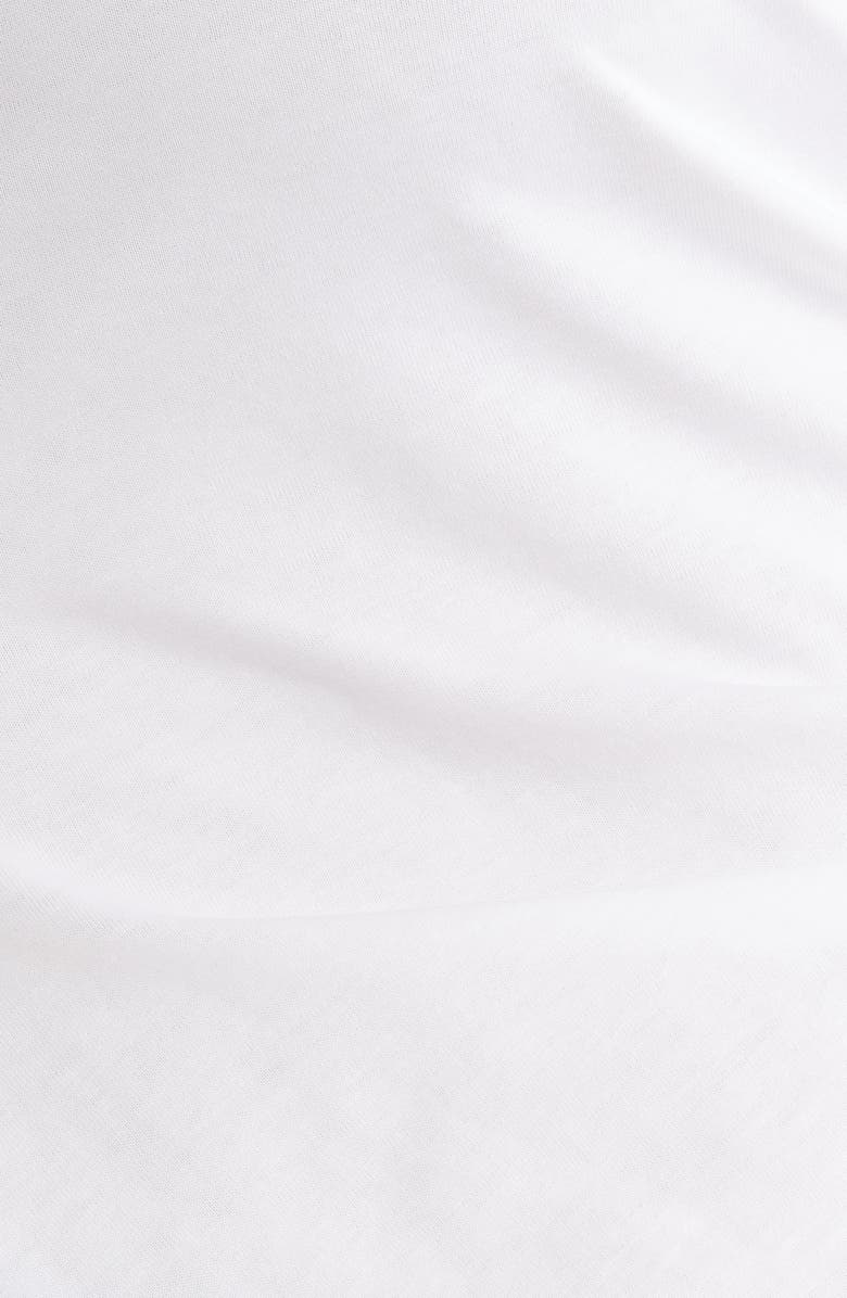 Nordstrom Tie Front Pima Cotton T-Shirt, Alternate, color, White