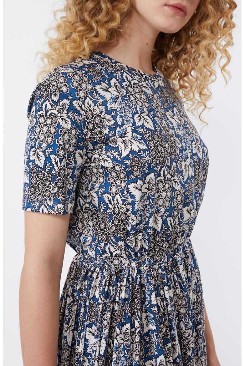 Fascino Floral Print Midi Dress, Alternate, color, LIGHT BLUE